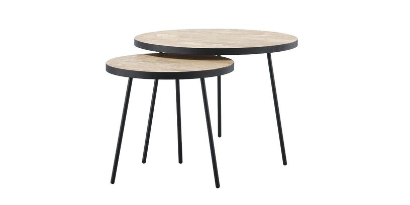 Bijzettafel Zena Set/2 Orange Teak