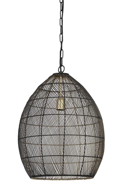 Hanglamp Merrit Ø40 Zwart/Goud