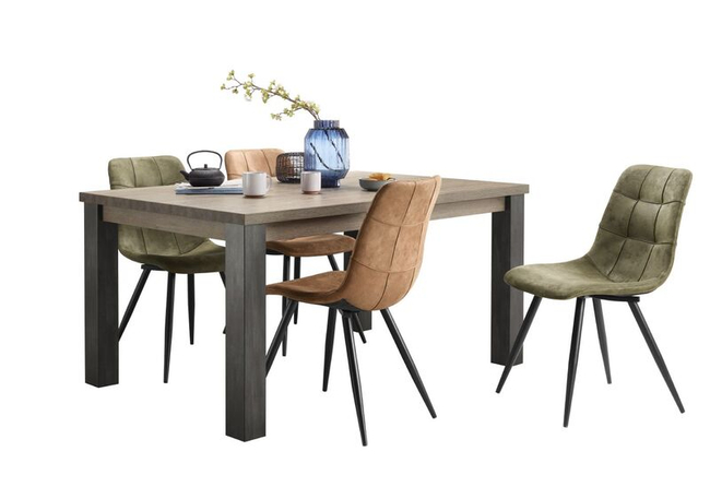 Eettafel Silvares Donkerbruin