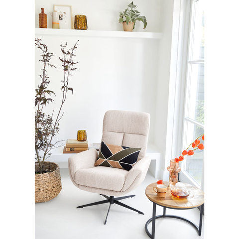 Draaifauteuil Langley Naturel