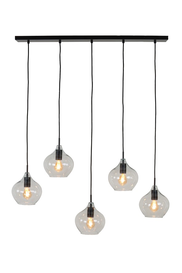 Hanglamp Valbella 5-Lichts Zwart