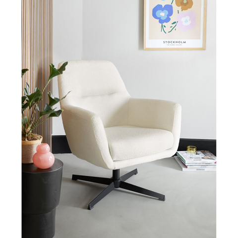 Draaifauteuil Tarkio Ivory
