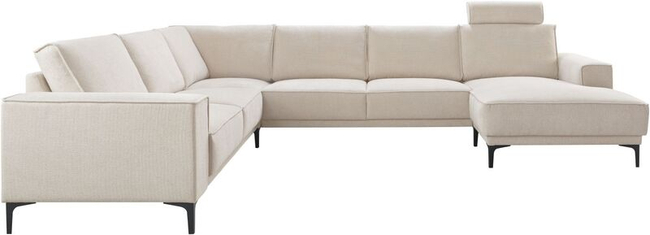 Hoekbank Calira Natural Rechts