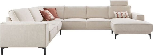 Hoekbank Calira Natural Rechts