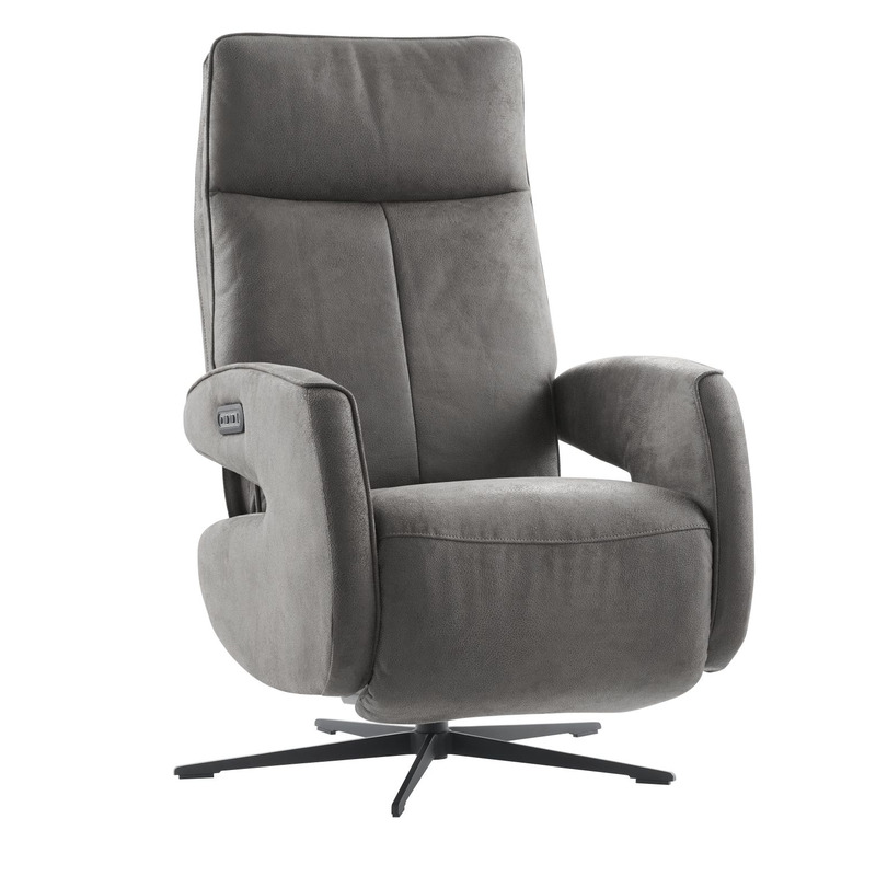 Relaxfauteuil Niland Dark Grey