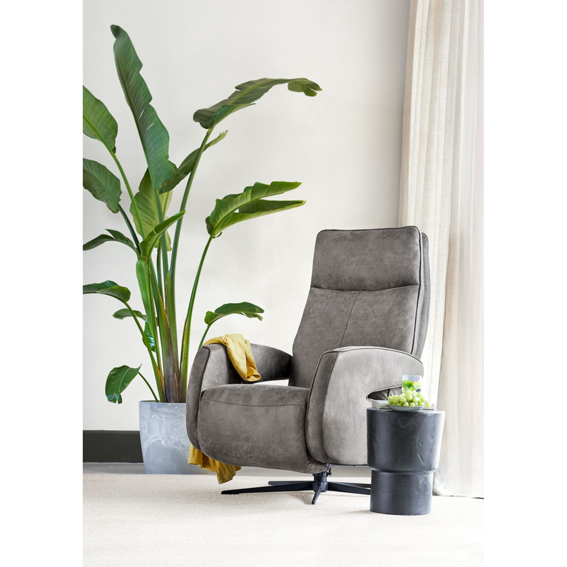 Relaxfauteuil Niland Dark Grey