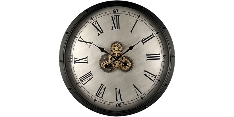 Klok Nimar 42 Ø80 Black/Brass/Beige