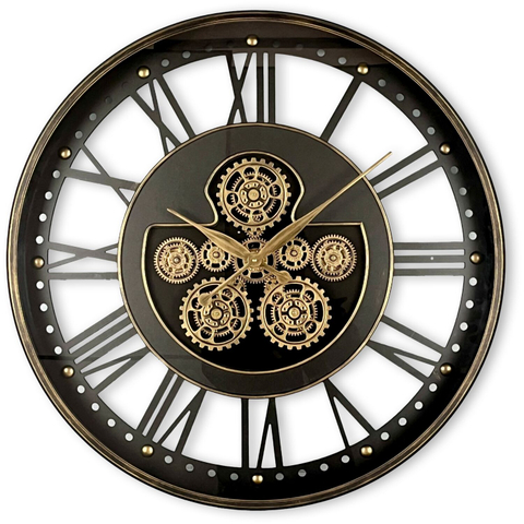 Klok Nimar 45 Ø80 Black/Brass