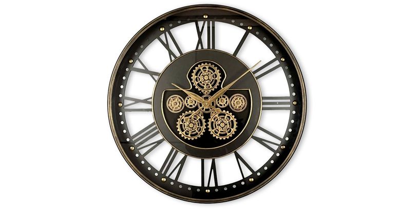 Klok Nimar 45 Ø80 Black/Brass