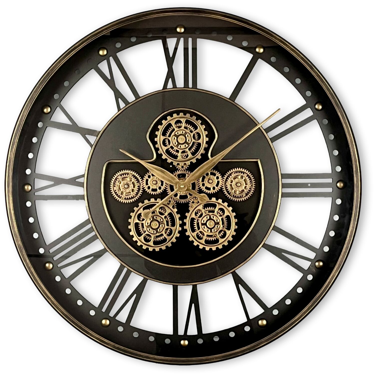 Klok Nimar 45 Ø80 Black/Brass