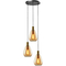 Hanglamp Felinio 3-Lichts Amber Rond