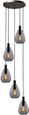 Hanglamp Felinio 5-Lichts Smoke