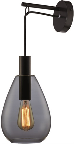 Wandlamp Felinio Smoke