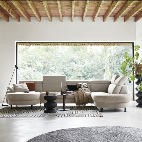 INHOUSE Hoekbank Rigas Beige/Groen