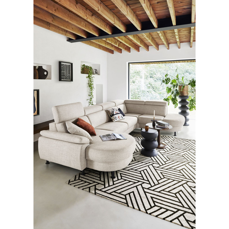 INHOUSE Hoekbank Rigas Beige/Groen