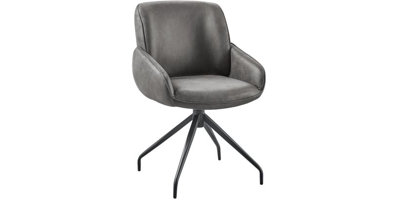 Armstoel Lusby Antraciet