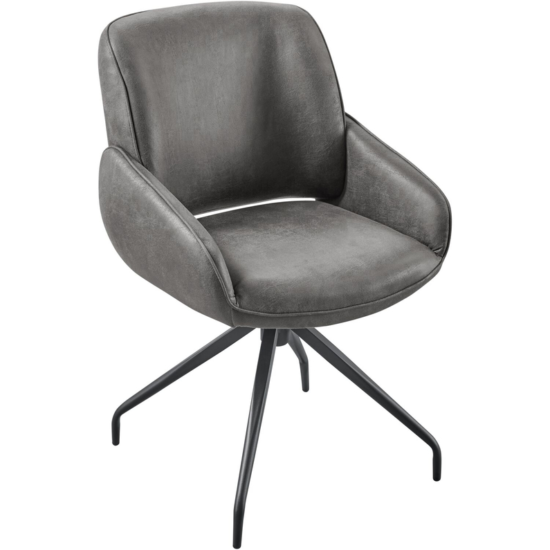 Armstoel Lusby Antraciet
