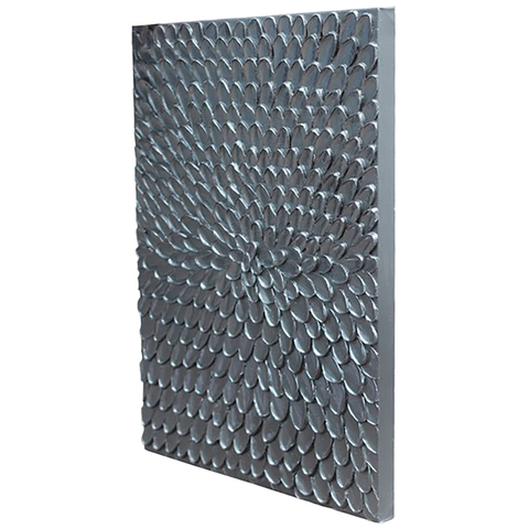 Wandpaneel Pictura Zwart/Zilver 60x80