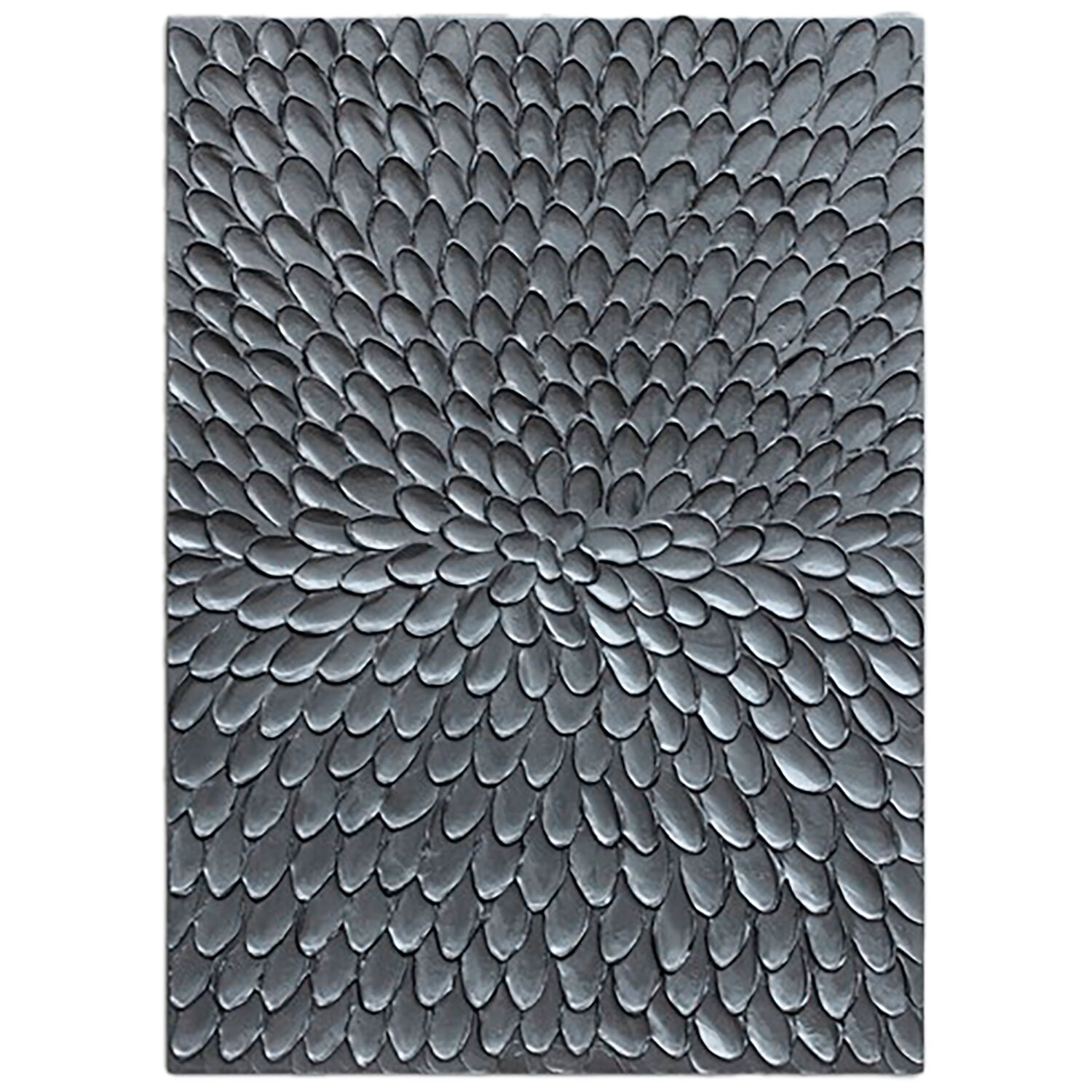 Wandpaneel Pictura Zwart/Zilver 80x120