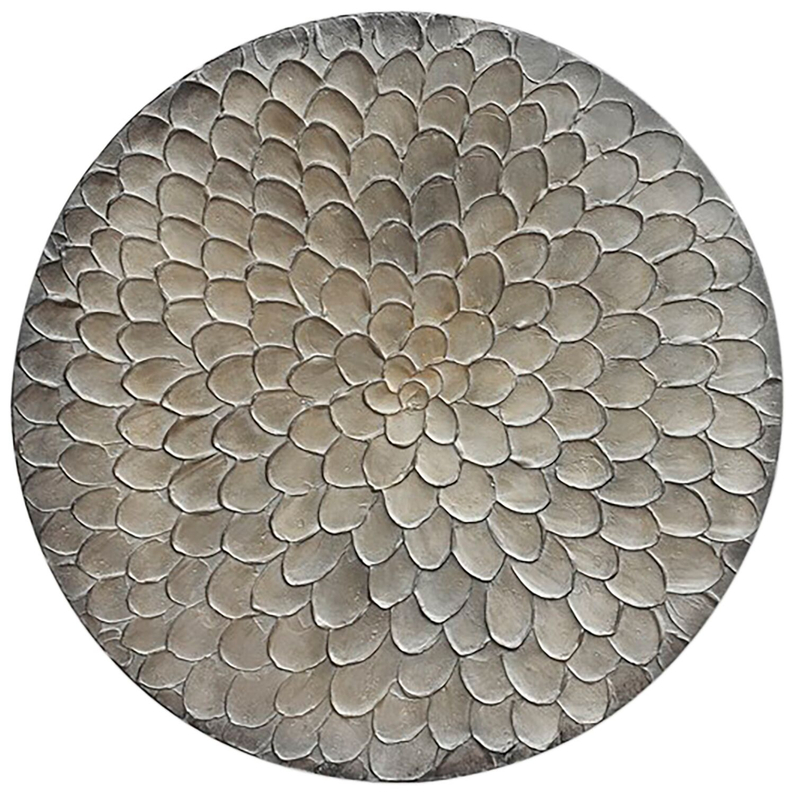 Wandpaneel Pictura Metallic Ø60 Bloem