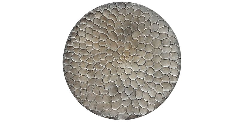 Wandpaneel Pictura Metallic Ø60 Bloem