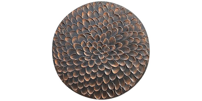 Wandpaneel Pictura Chique Bruin Ø60 Bloem