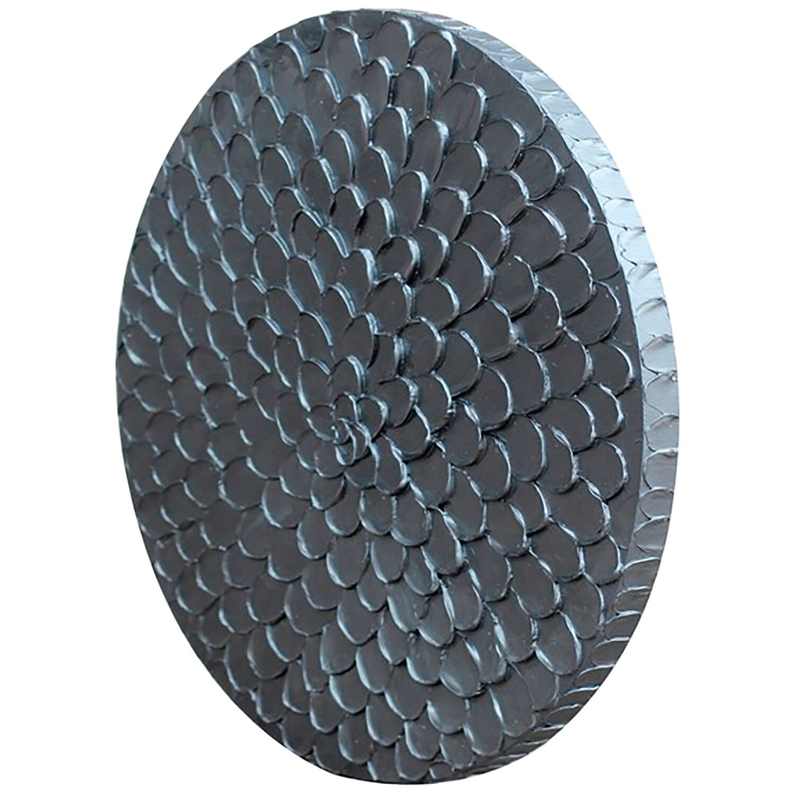 Wandpaneel Pictura Zwart/Zilver Ø80 Bloem