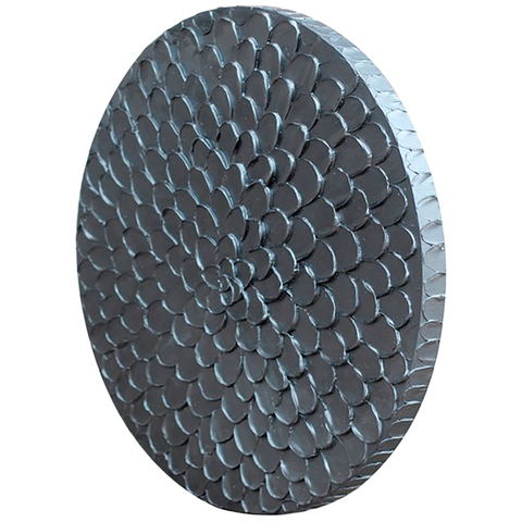 Wandpaneel Pictura Zwart/Zilver Ø80 Bloem