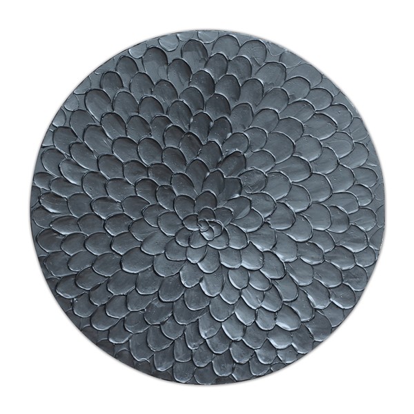 Wandpaneel Pictura Zwart/Zilver Ø100