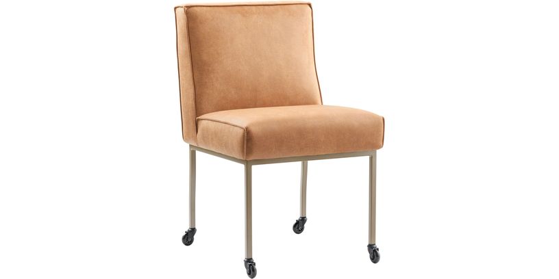 INHOUSE Stoel Rona Caramel Microleder