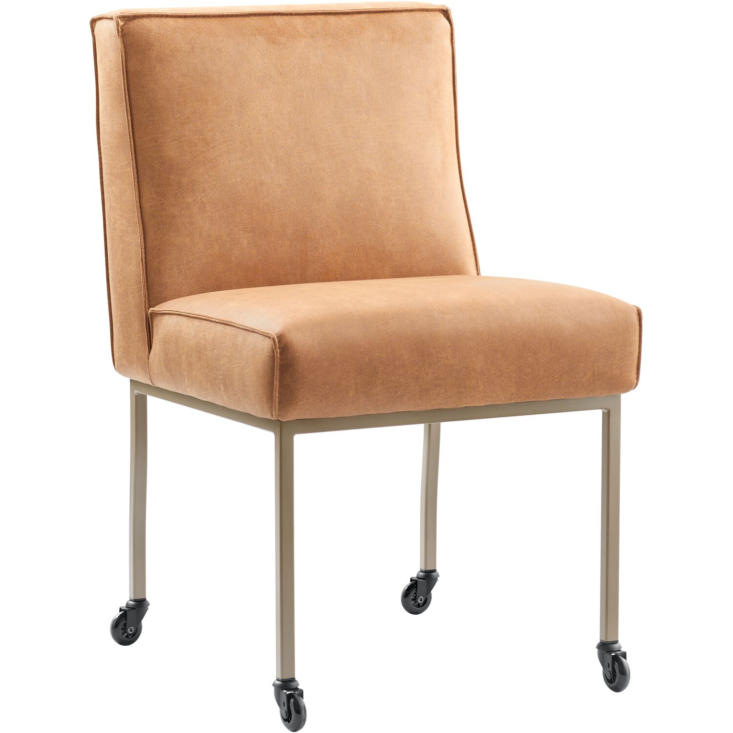 INHOUSE Stoel Rona Caramel Microleder