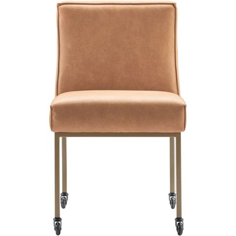 INHOUSE Stoel Rona Caramel Microleder