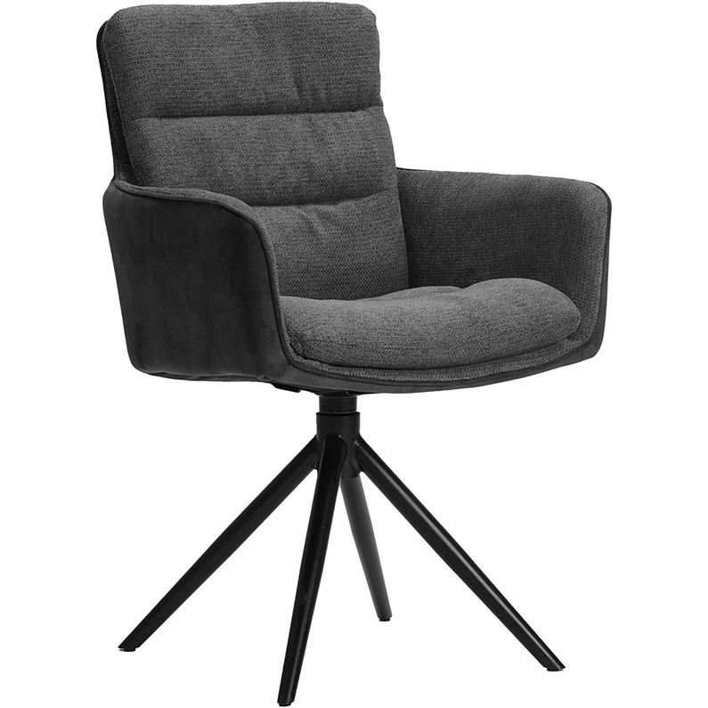 Armstoel Letta Antraciet/Onyx