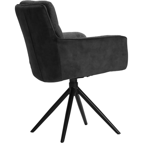 Armstoel Letta Antraciet/Onyx