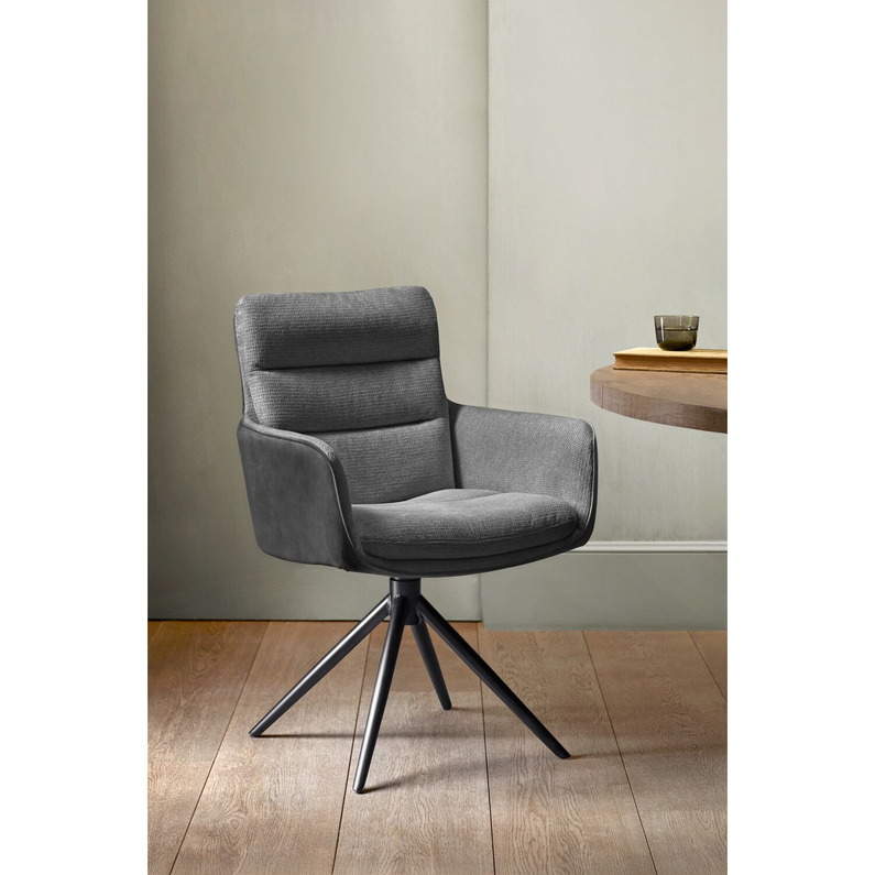 Armstoel Letta Antraciet/Onyx