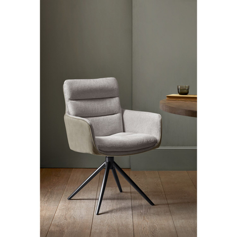 Armstoel Letta Oyster/Ash Grey