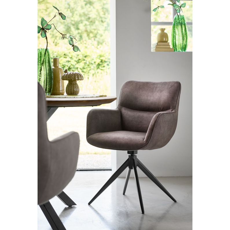 Armstoel Lasanto Antraciet