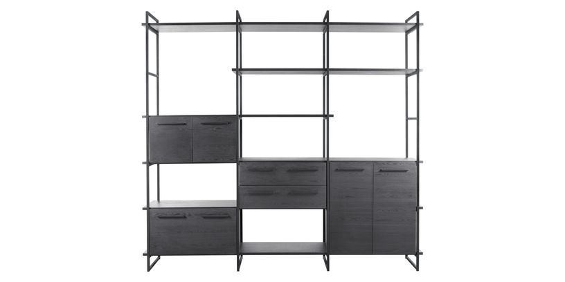 Wandopstelling Sistema 1 Noir