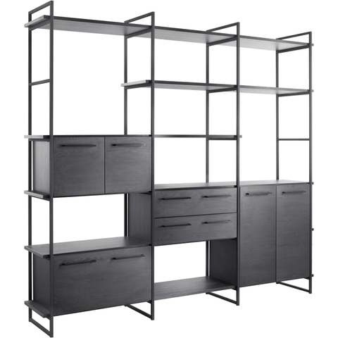 Wandopstelling Sistema 1 Noir