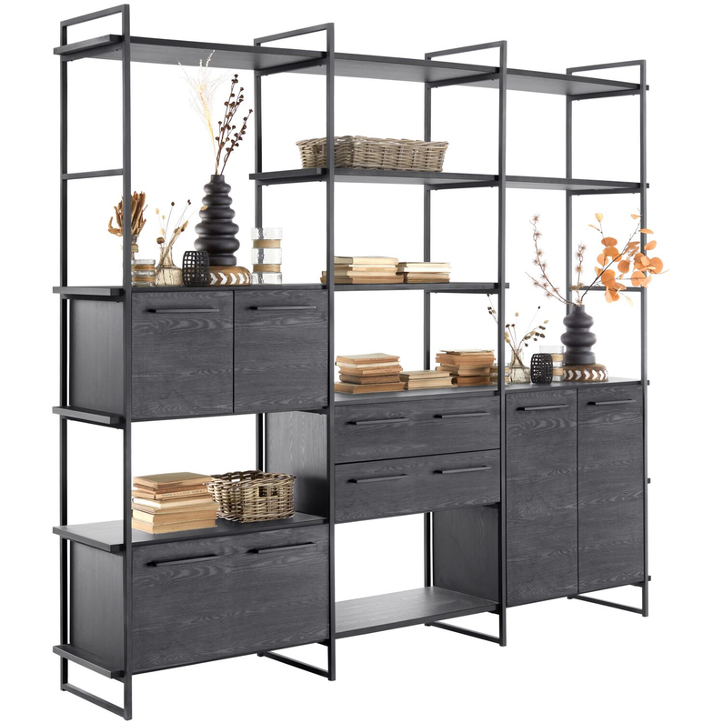 Wandopstelling Sistema 1 Noir