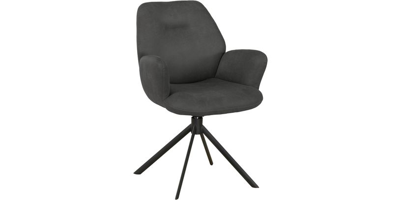 Armstoel Loranzo Chicago Antraciet