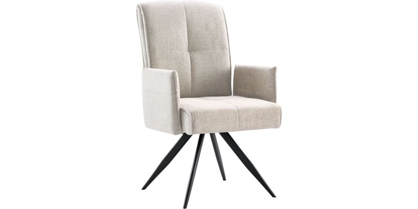 Armstoel Brooks Lichtgrijs