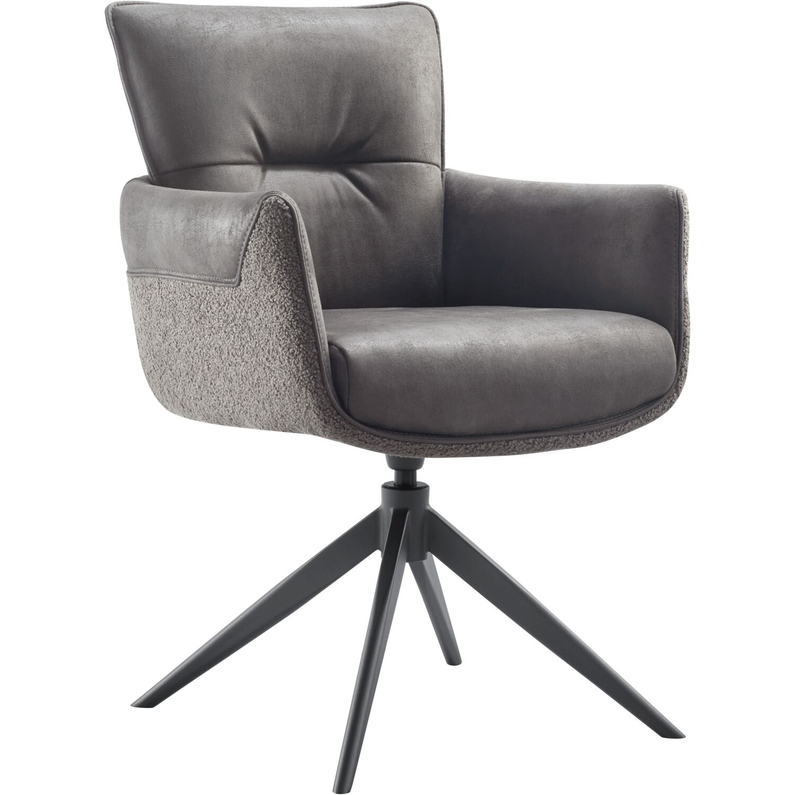 Armstoel Mirandola Antraciet