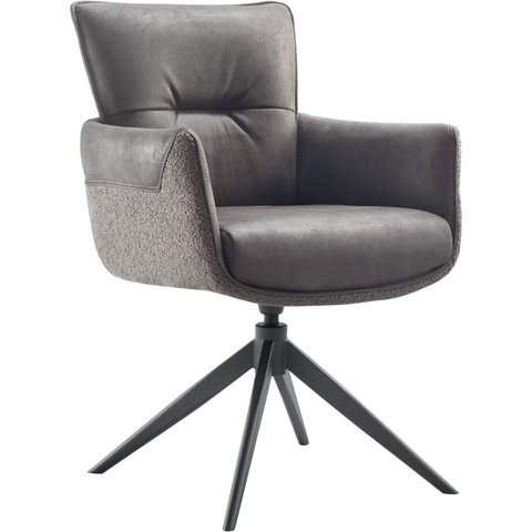 Armstoel Mirandola Antraciet