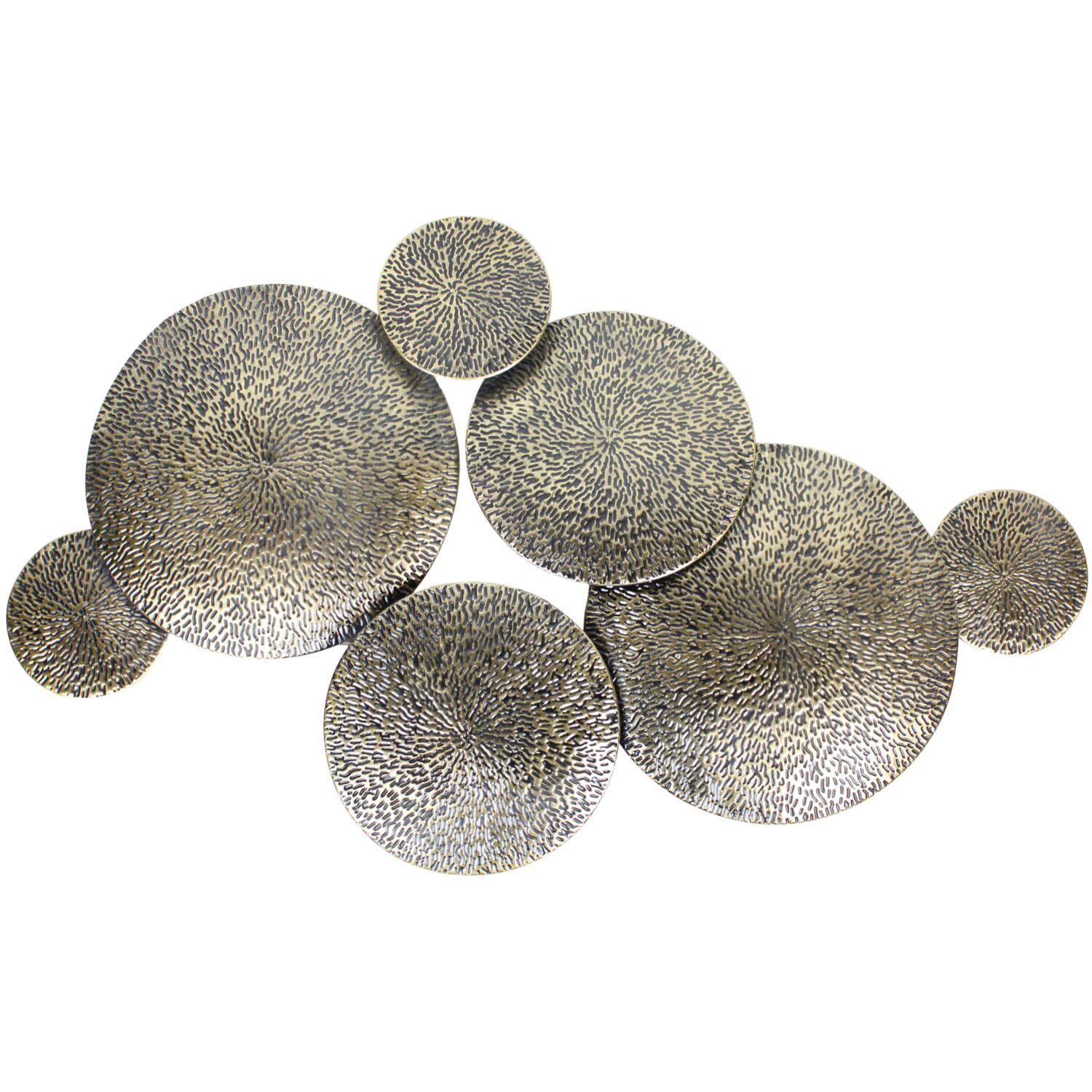 Wandornament Positano Zwart/Goud