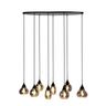 Hanglamp Lungo Smoke 8-Lichts