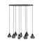Hanglamp Lungo Smoke 8-Lichts