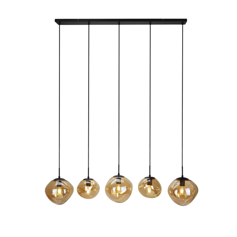 Hanglamp Macato 5-Lichts Amber