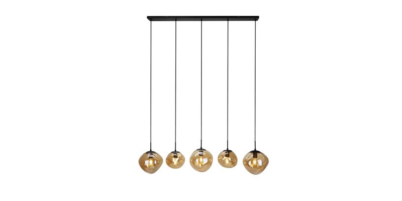 Hanglamp Macato 5-Lichts Amber