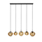 Hanglamp Macato 5-Lichts Amber